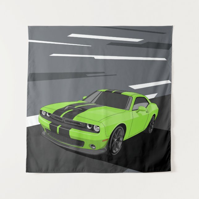 Challenger Green Tapestry (Front)