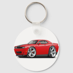 Challenger SRT8 Red-Black Car Key Ring