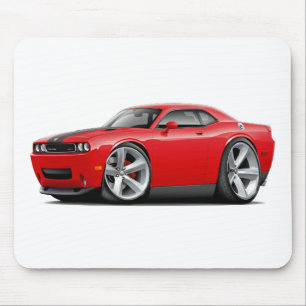 Challenger SRT8 Red-Black Car Mouse Mat