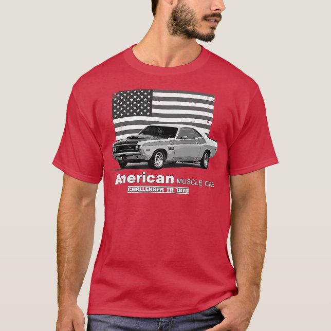 Challenger TA American Muscle 60s 70s Old is Gold T-Shirt (Front)