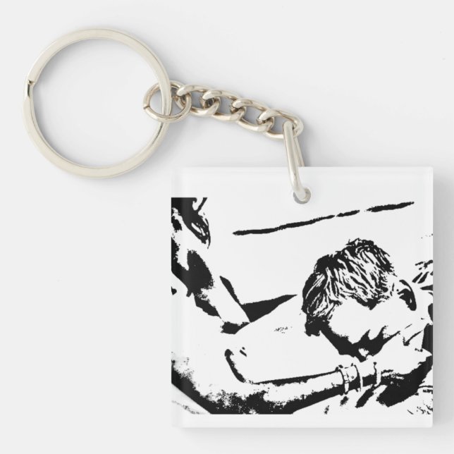 Challengers Art and Tashi Clear (Mid) Key Ring (Front)