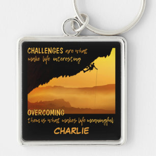 CHALLENGES custom name key chain