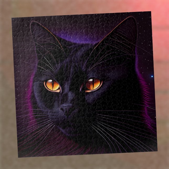 Challenging Black Cat  Jigsaw Puzzle (Creator Uploaded)