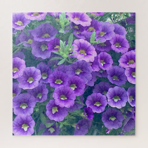 Challenging Mini Purple Petunias Jigsaw Puzzle