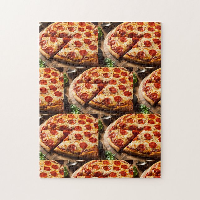 Challenging pizza puzzle (Vertical)