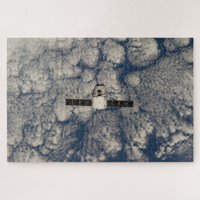 Challenging SpaceX Dragon in the Clouds Jigsaw Puzzle (Horizontal)