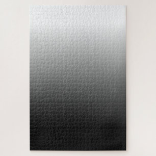 Challenging White to Black Gradient Ombre Jigsaw Puzzle