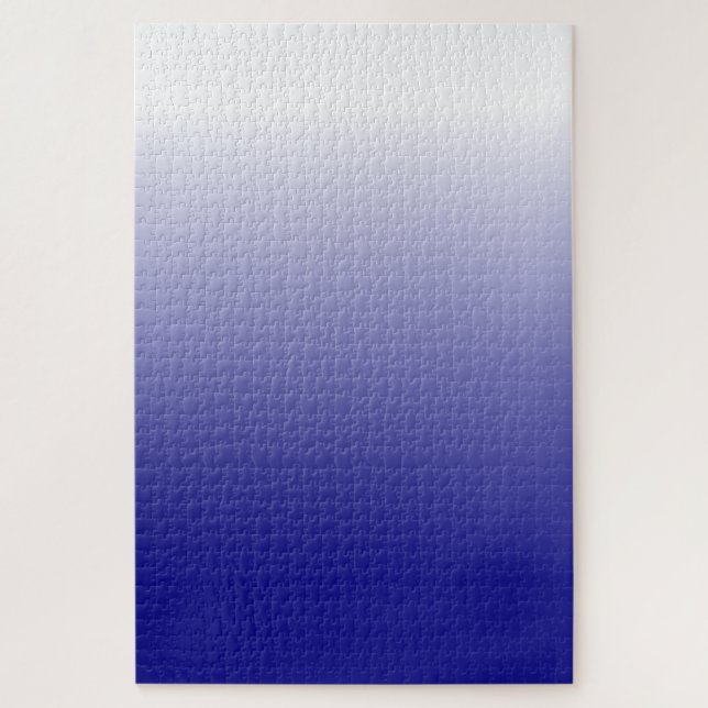 Challenging White to Navy Blue (or diy) Gradient Jigsaw Puzzle (Vertical)
