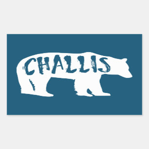 Challis Idaho Bear Rectangular Sticker