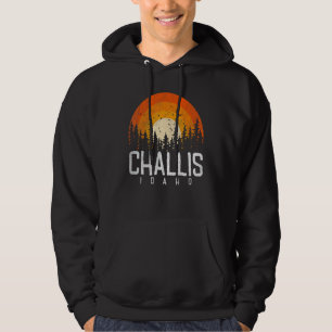 Challis Idaho ID Retro Style Vintage 70s 80s 90s Hoodie