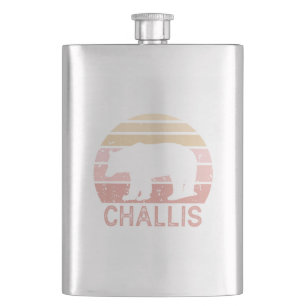 Challis Idaho Retro Bear Hip Flask