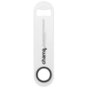 Chama Black and White Bar Key