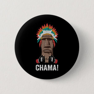 Chama Fighter Mma Fan Jjb Boxing Muay Thai Kickbox 6 Cm Round Badge