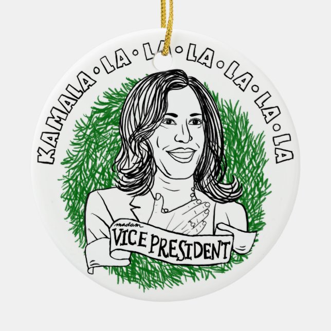 CHAMALA! CERAMIC TREE DECORATION (Front)