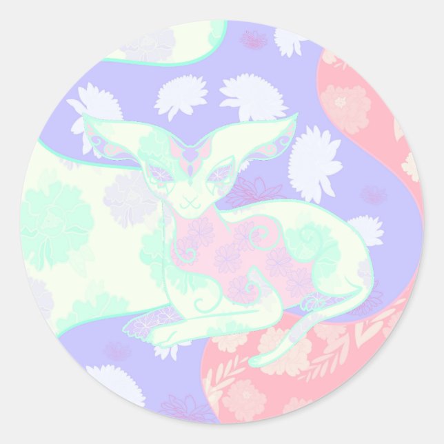 Chamalion Classic Round Sticker (Front)