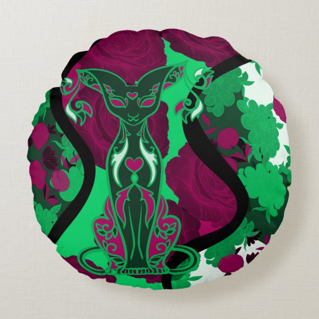 Chamalion Round Cushions (Front)