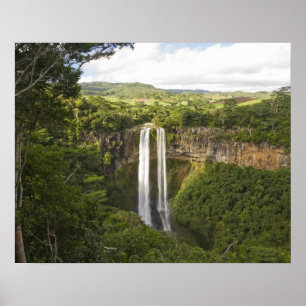 Chamarel Waterfall-highest on Mauritius, over 2 Poster