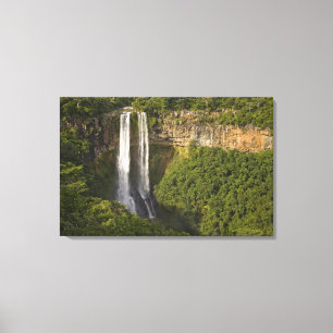 Chamarel Waterfall-highest on Mauritius, over Canvas Print