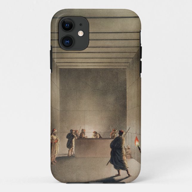 Chamber and Sarcophagus in the Great Pyramid of Gi Case-Mate iPhone Case (Back)