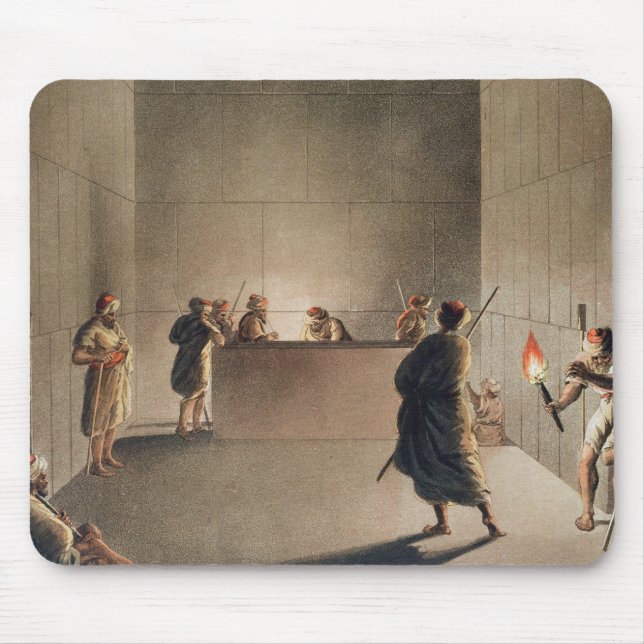 Chamber and Sarcophagus in the Great Pyramid of Gi Mouse Mat (Front)