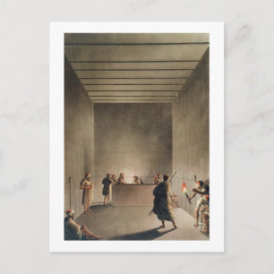 Chamber and Sarcophagus in the Great Pyramid of Gi Postcard