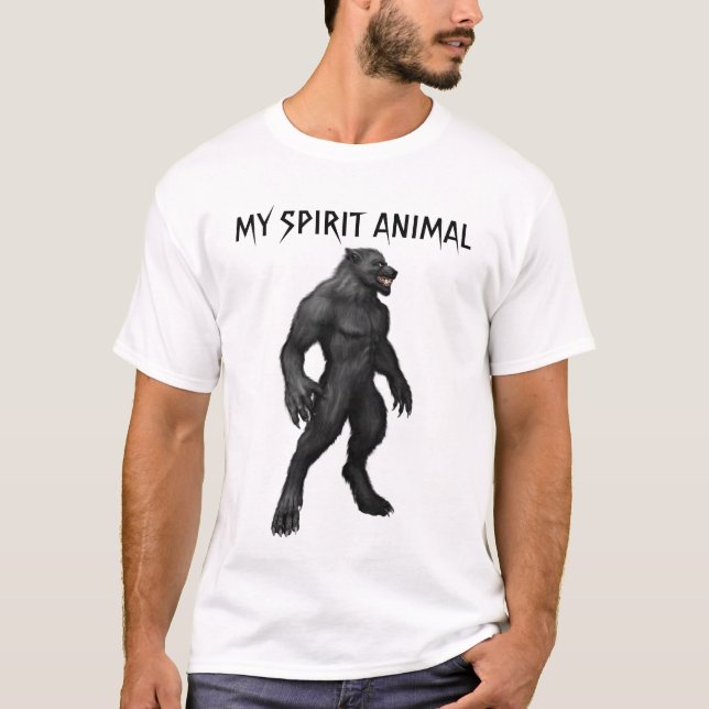 Chamber Magazine Spirit Animal Werewolf loup garou T-Shirt (Front)