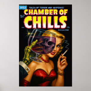 Chamber of Chills Vintage Horror Comic Cover Poste Poster