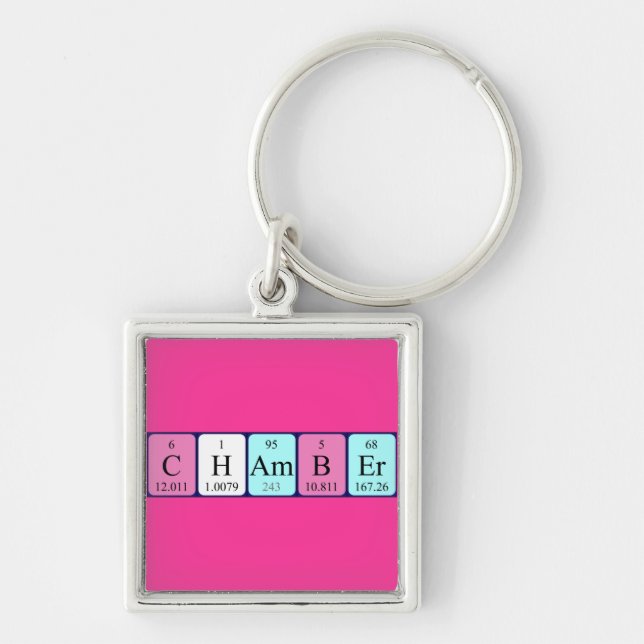 Chamber periodic table keyring (Front)