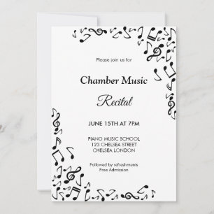 Chamber Recital Concert Classical Music Invitation