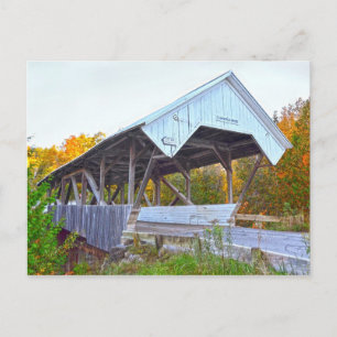 Chamberlin Mill Covered Bridge In Vermont Postcard