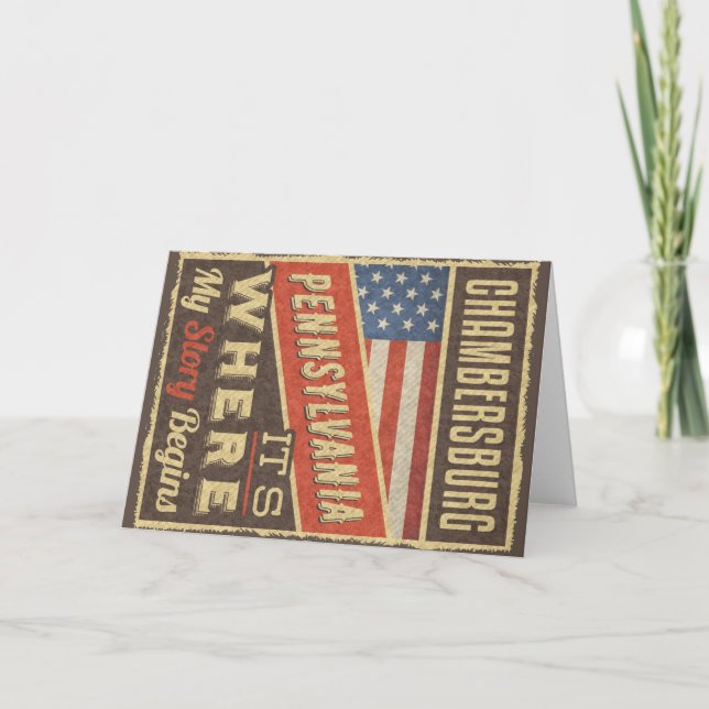 Chambersburg Pennsylvania Card (Front)