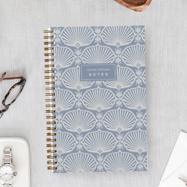 Chambray Blue | Deco Fans Personalized Notebook (Creator Uploaded)