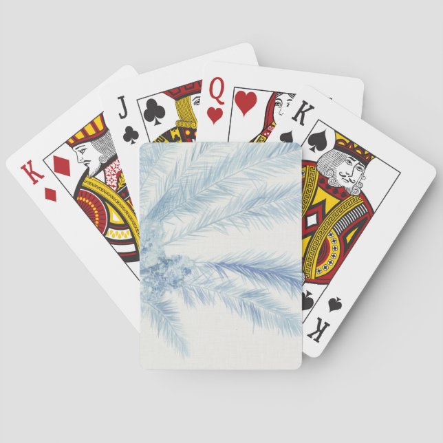 Chambray Palms II Playing Cards (Back)