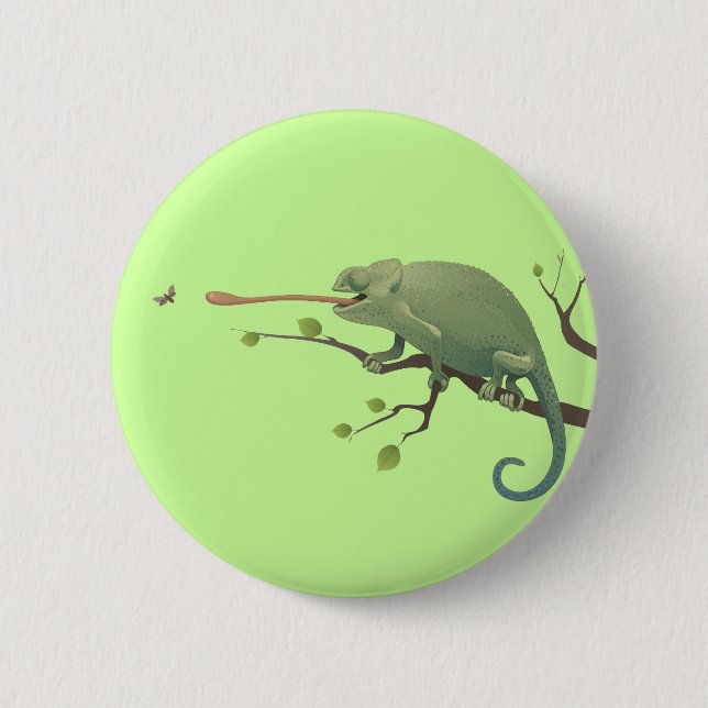 CHAMELEON 6 CM ROUND BADGE (Front)