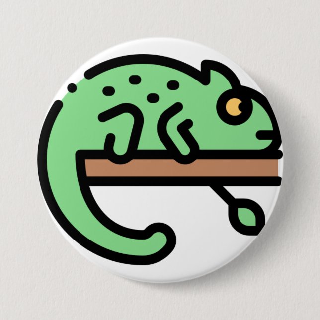 Chameleon 7.5 Cm Round Badge (Front)
