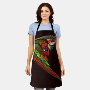 Chameleon Abstract Art Apron