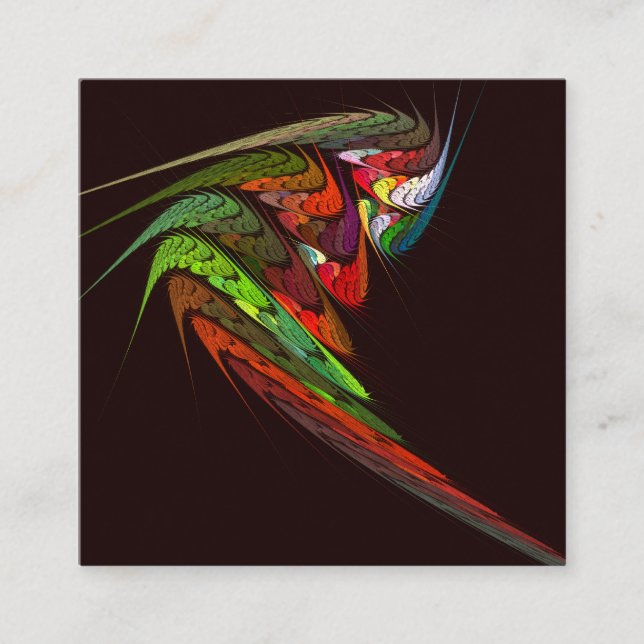 Chameleon Abstract Art Enclosure Card (Front)