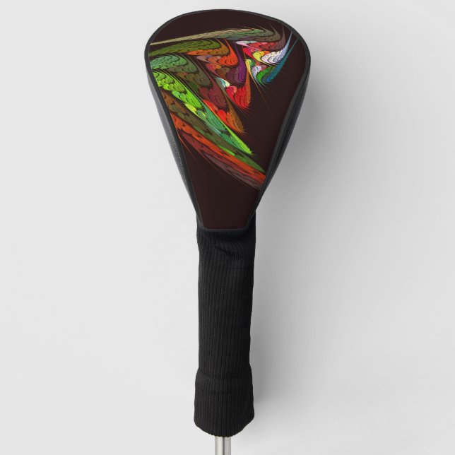 Chameleon Abstract Art Golf Head Cover (Front)