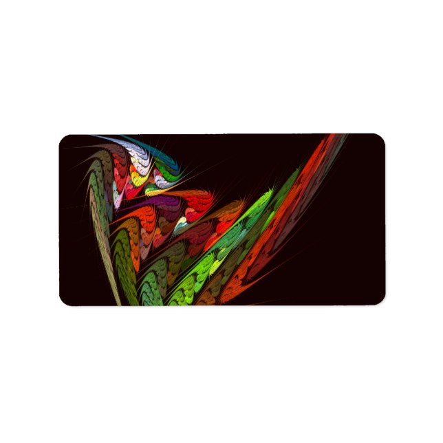 Chameleon Abstract Art Label (Front)