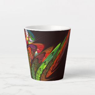 Chameleon Abstract Art Latte Mug