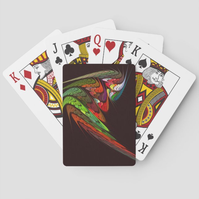 Chameleon Abstract Art Playing Cards (Back)