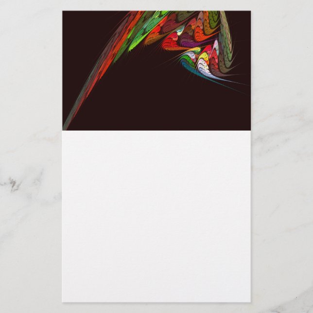 Chameleon Abstract Art Stationery (Front)