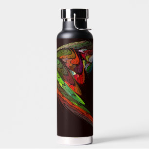 Chameleon Abstract Art Water Bottle