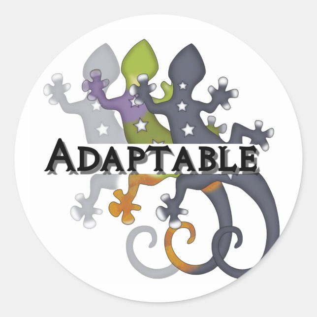 Chameleon Adaptable Classic Round Sticker (Front)