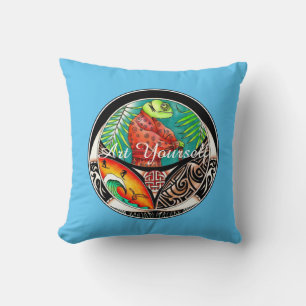 Chameleon Art Drawing Cushion
