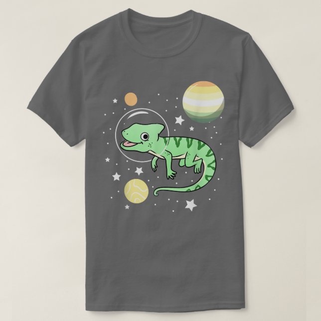 Chameleon Astronaut Genderflor Pride  T-Shirt (Design Front)
