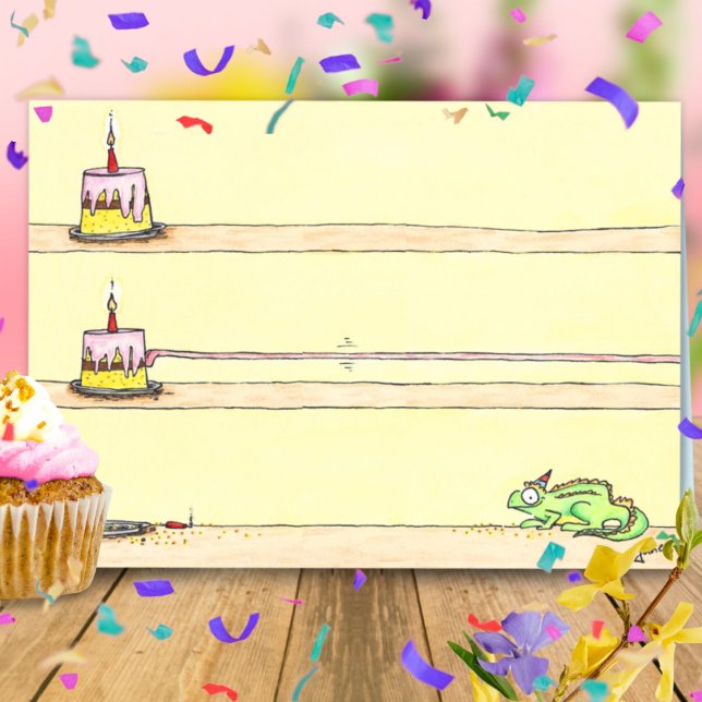 Chameleon Birthday Greeting Card (Creator Uploaded)