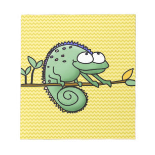 Chameleon Cartoon Lizard Cute Notepad