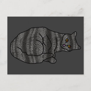 Chameleon Cat Postcard