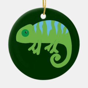 Chameleon Ceramic Tree Decoration